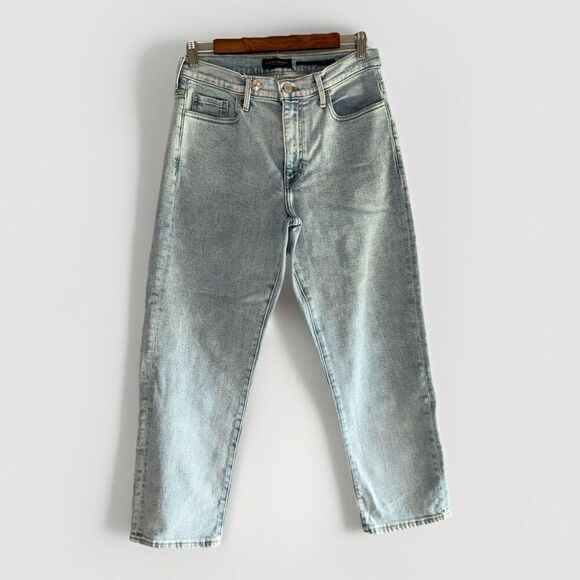 Banana Republic Skinny Jeans Crop Ankle Straight Stretch High Rise Light Wash 28 - Picture 1 of 16